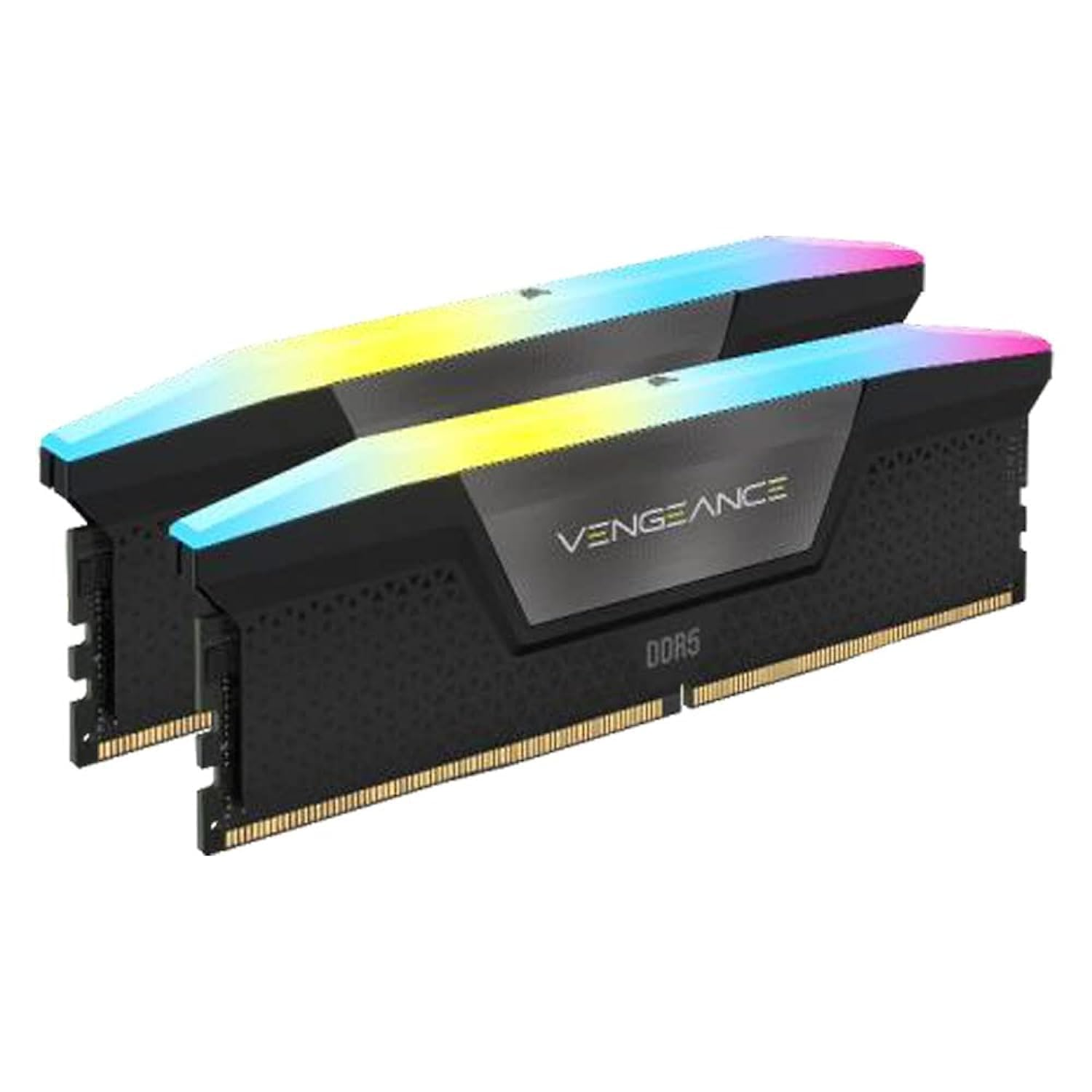 CORSAIR VENGEANCE RGB 32GB (2x16GB) DDR5 RAM 7000MT/s CL34 Memory Kit — Black CORSAIR VENGEANCE RGB 32GB (2x16GB) DDR5 RAM 7000MT/s CL34 Memory Kit — Black